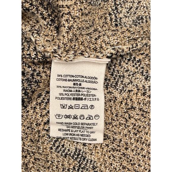 Free People Neutral Wave Pattern Open Knit Cardigan Sweater - Picture 5 of 8